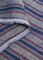 1 Yard Premium Yarn Dyed Pure Linen 3 Tone Stripe Fabric 58" Width